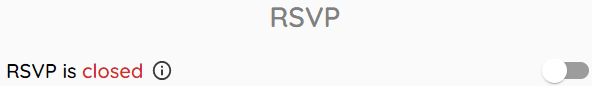 Rsvp closed toggle